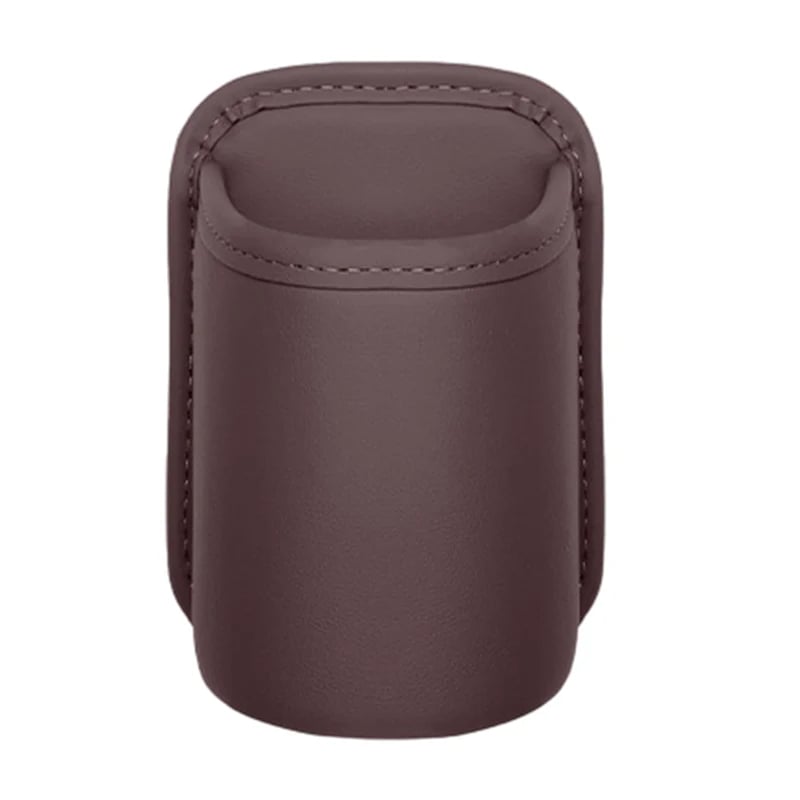 💞50K+ SOLD! Leather Car Door Cup Holder – Wide‐mouth opening, easy reach for drinks & phone.