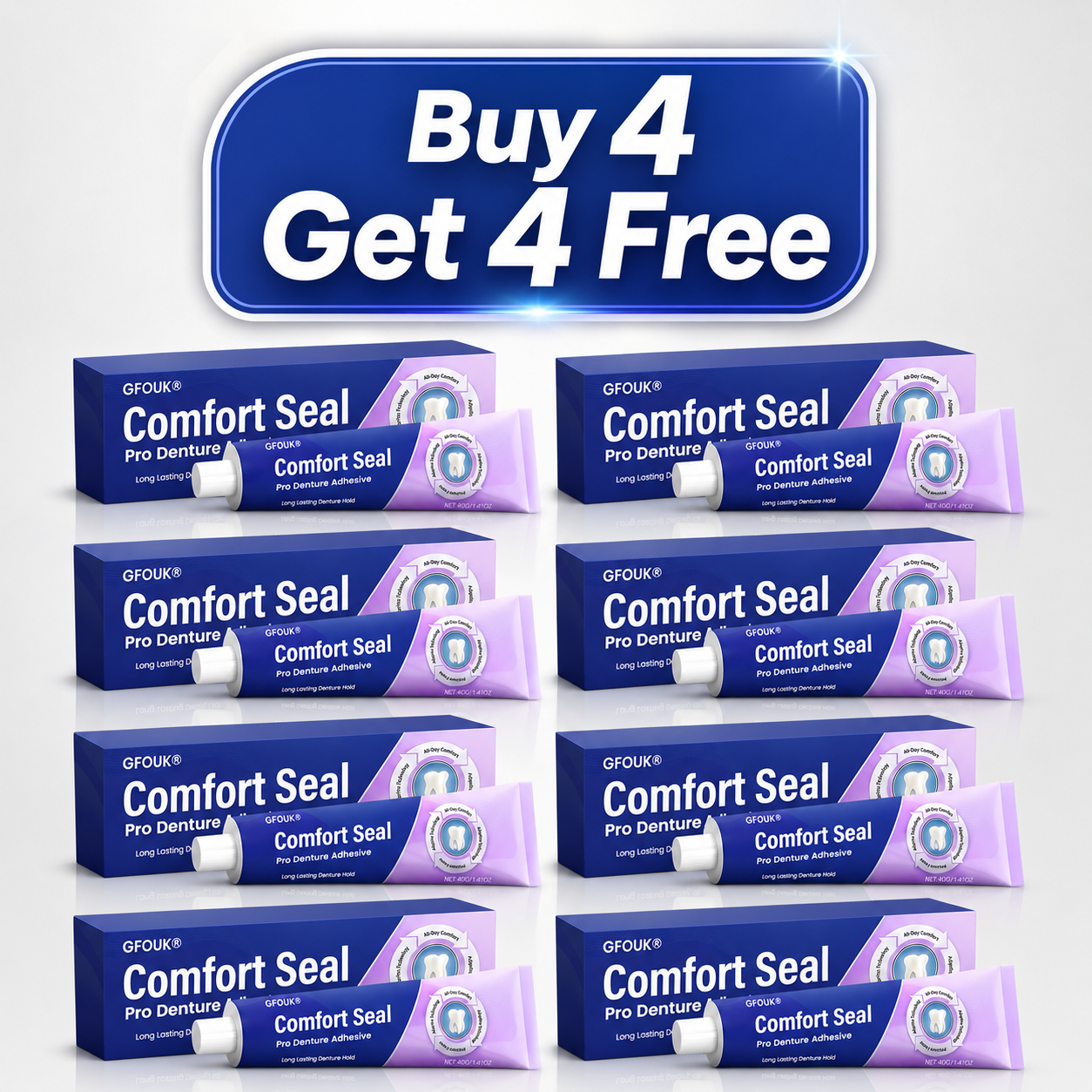 👩⚕️🏆 𝐎𝐟𝐟𝐢𝐜𝐢𝐚𝐥 𝐒𝐭𝐨𝐫𝐞 | GFOUK® Comfort Seal Pro Denture Adhesive