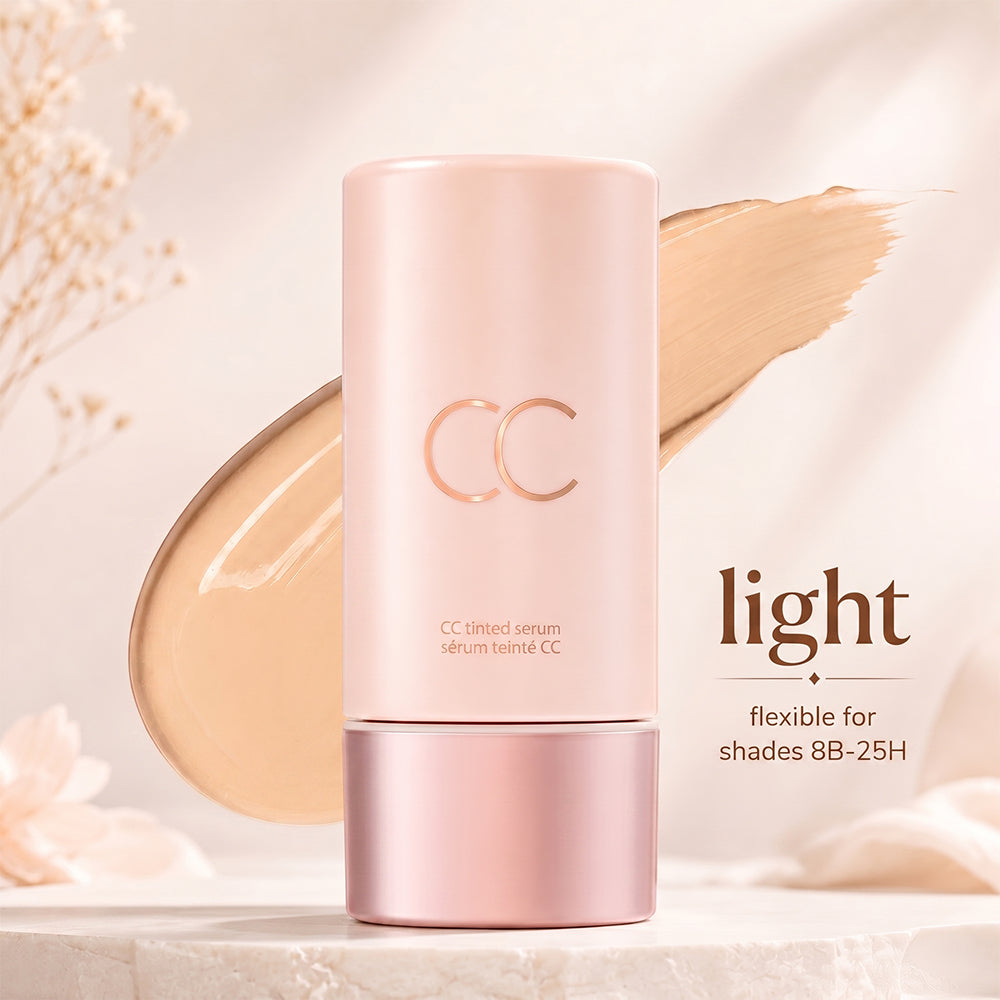 Summer Skin Set: CC color-correcting tinted serum + creaseless SPF 30 mineral setting powder