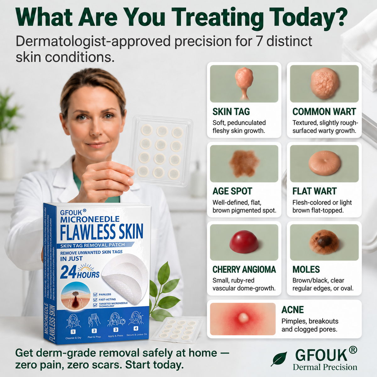 🔥𝐎𝐟𝐟𝐢𝐜𝐢𝐚𝐥 𝐒𝐭𝐨𝐫𝐞 | GFOUK® 🌿 𝐁𝐨𝐭𝐚𝐧𝐢𝐜𝐚𝐥 𝐌𝐢𝐜𝐫𝐨𝐧𝐞𝐞𝐝𝐥𝐞 𝐇𝐲𝐝𝐫𝐨𝐜𝐨𝐥𝐥𝐨𝐢𝐝 𝐏𝐚𝐭𝐜𝐡 (𝐅𝐨𝐫 𝐒𝐤𝐢𝐧 𝐓𝐚𝐠𝐬, 𝐒𝐦𝐚𝐥𝐥 𝐒𝐤𝐢𝐧 𝐆𝐫𝐨𝐰𝐭𝐡𝐬, 𝐖𝐚𝐫𝐭𝐬, 𝐌𝐨𝐥𝐞𝐬, 𝐀𝐠𝐞 𝐒𝐩𝐨𝐭𝐬 & 𝐏𝐢𝐠𝐦𝐞𝐧𝐭𝐚𝐭𝐢𝐨𝐧 𝐂𝐨𝐧𝐜𝐞𝐫𝐧𝐬)