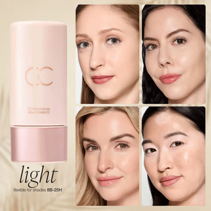 Summer Skin Set: CC color-correcting tinted serum + creaseless SPF 30 mineral setting powder