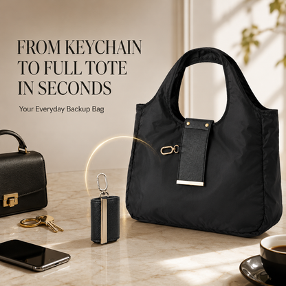 🔥Foldable Keychain Tote - A Backup Bag That OFFICIAL STORE Clips Onto Your Keys