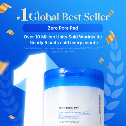 💞60K+ SOLD! ✨Zero Pore Pads (AHA + BHA) |  Korean No.1 Viral Toner Pads