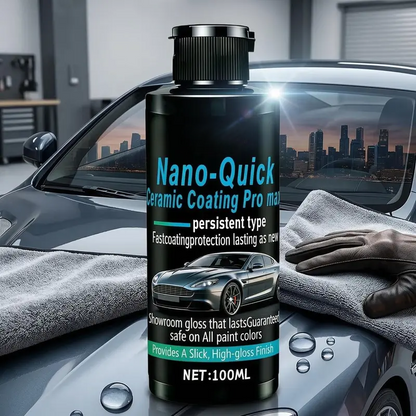 🚗Professional-grade nano-ceramic coating designed specifically for automobiles; utilizing advanced ceramic technology, it offers dust and water repellency along with a long-lasting shine.