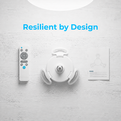 2-in-1  Socket Ceiling Fan Light - Silent LED Fan with Remote Control 💡🌀