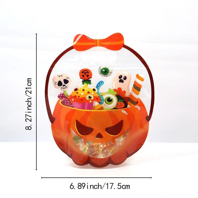 🔥Last Day 50% OFF - 🎃12/24/36Pcs Halloween Plastic Goodie Bags.