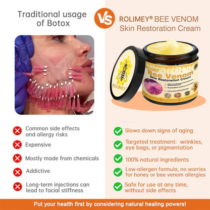 💫😍Rolimey® Bee venom Pro Comprehensive Cream —Tightening for Skin Types 🔥🔥