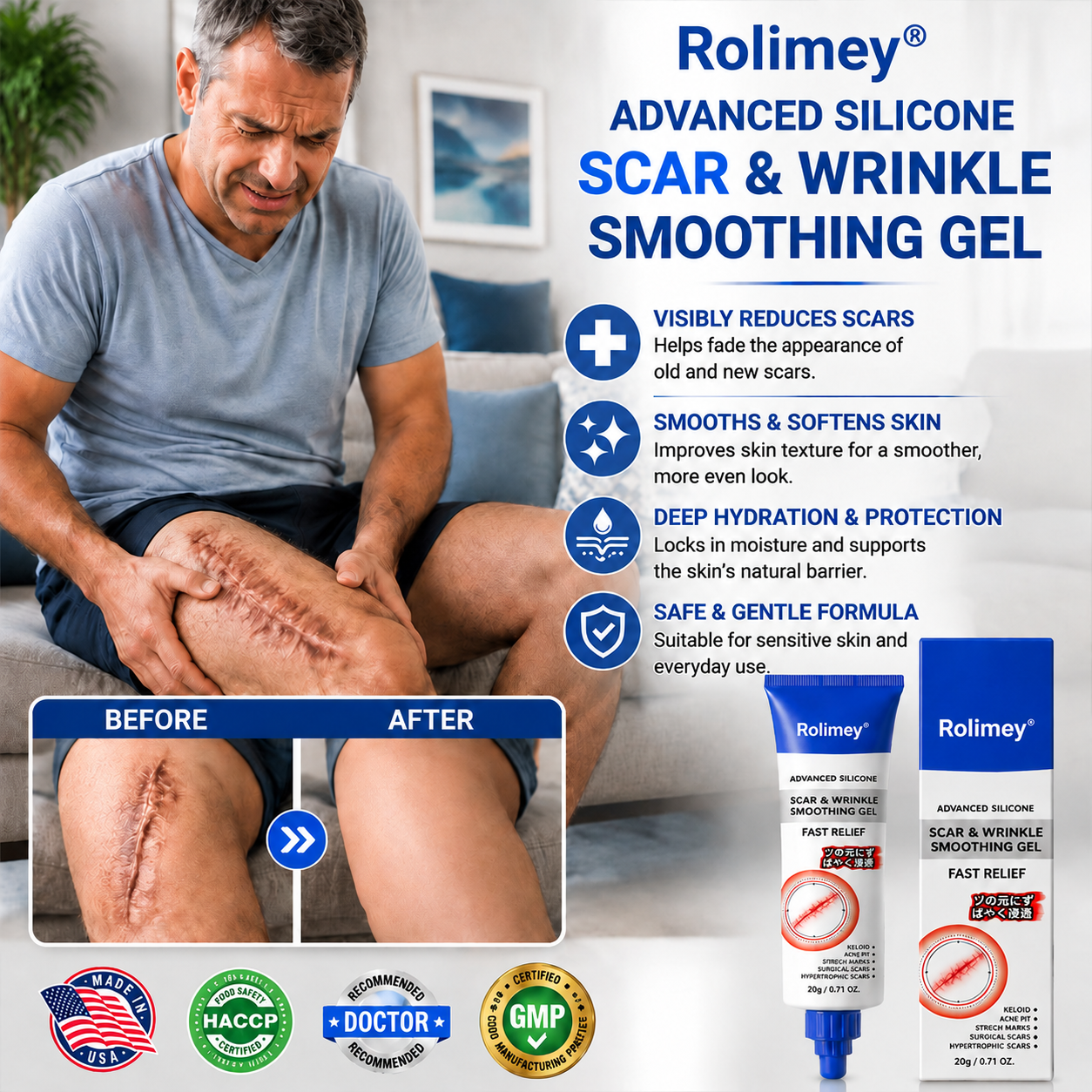 Advanced Silicone Scar & Wrinkle Smoothing Gel