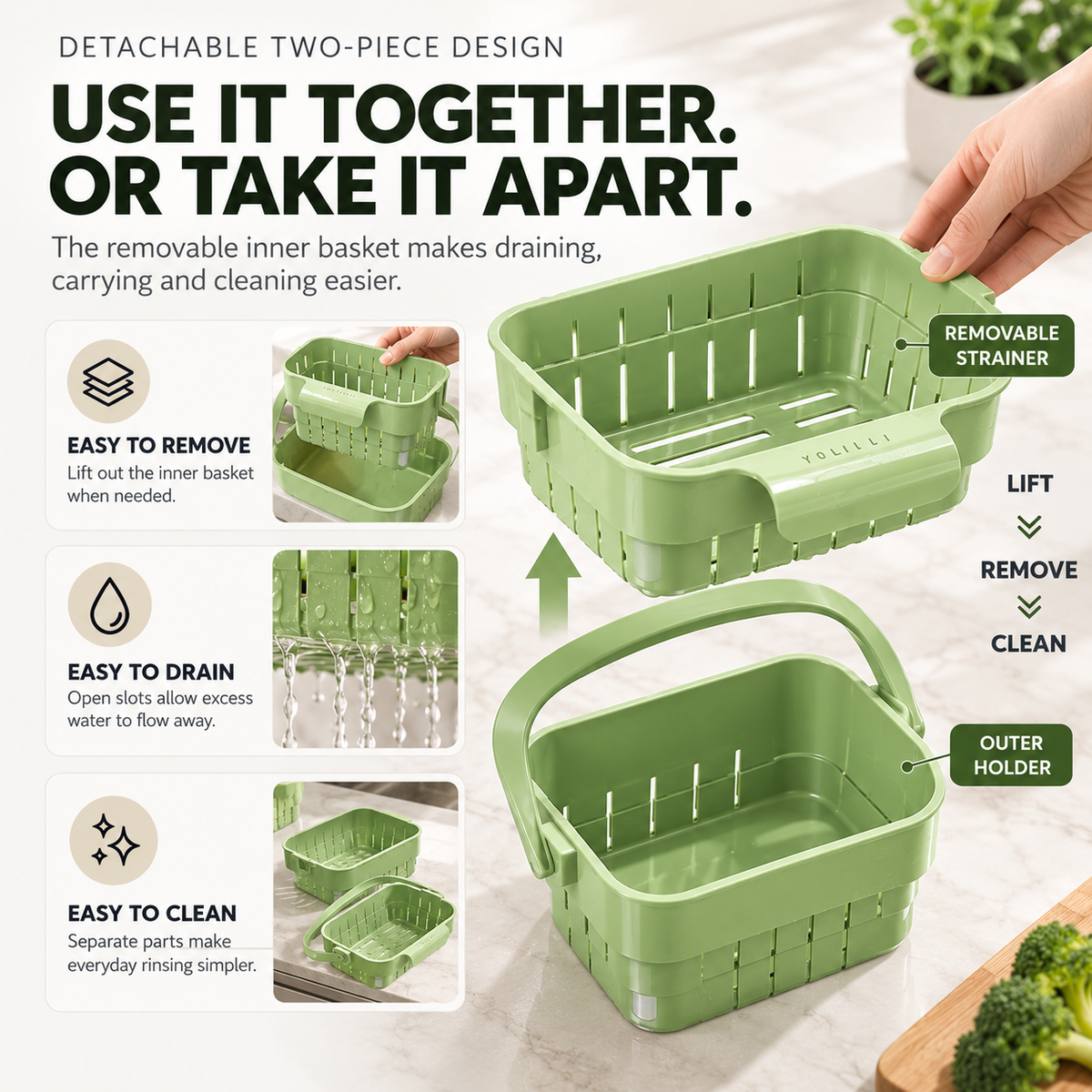 🧩80K+ SOLD! ✨ Kitchen Sink Strainer Food Catcher Efficient Strainer Solution