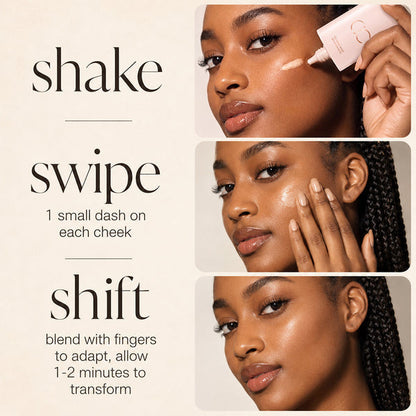 Summer Skin Set: CC color-correcting tinted serum + creaseless SPF 30 mineral setting powder
