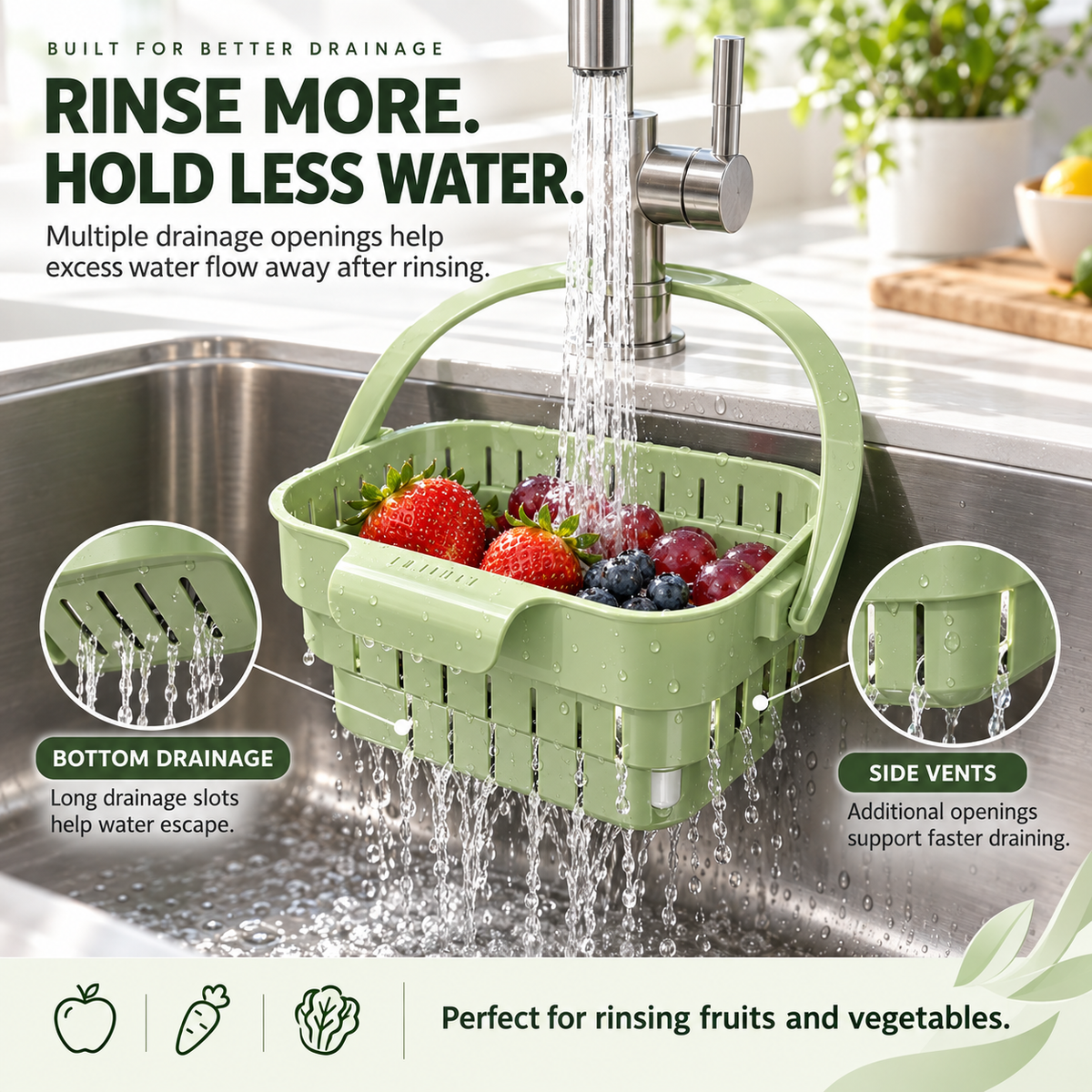 🧩80K+ SOLD! ✨ Kitchen Sink Strainer Food Catcher Efficient Strainer Solution