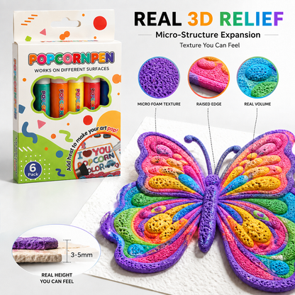 🔥 50% OFF Today | 3D Popcorn Drawing Pen 🖍️ Draw It. Watch It Pop!