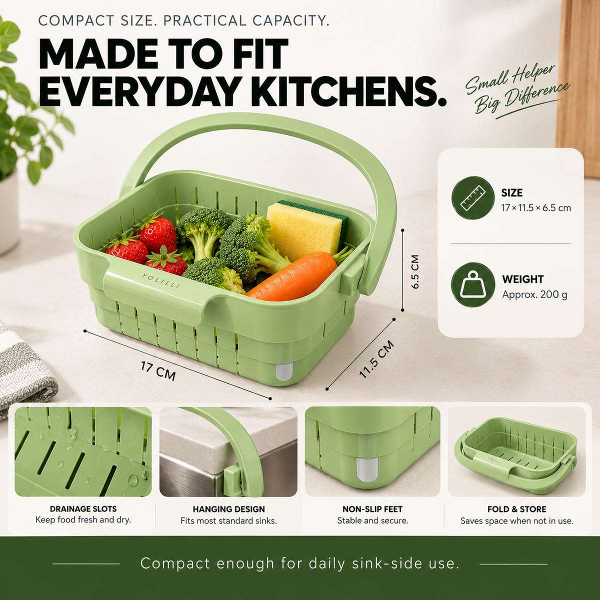 🧩80K+ SOLD! ✨ Kitchen Sink Strainer Food Catcher Efficient Strainer Solution