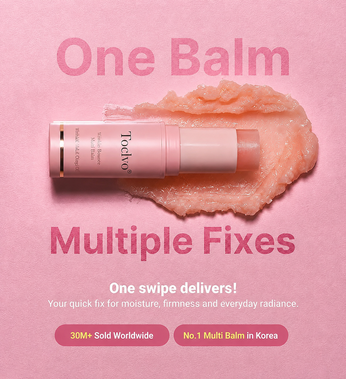 Toclvo® PDRN Collagen Volufiline Multi-Balm | Advanced Anti-Aging Volume Booster & Total Wrinkle Eraser
