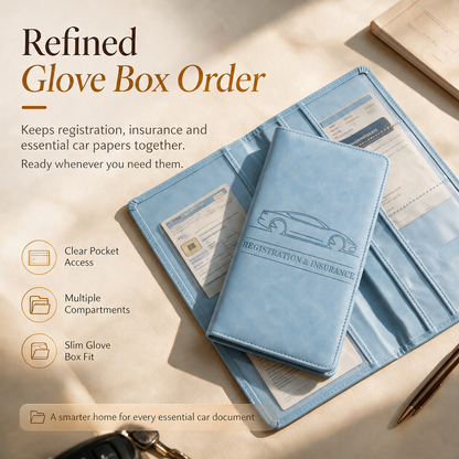 CAR DOCUMENT ORGANIZER 🚗 📄 Car Registration & Insurance Document Holder