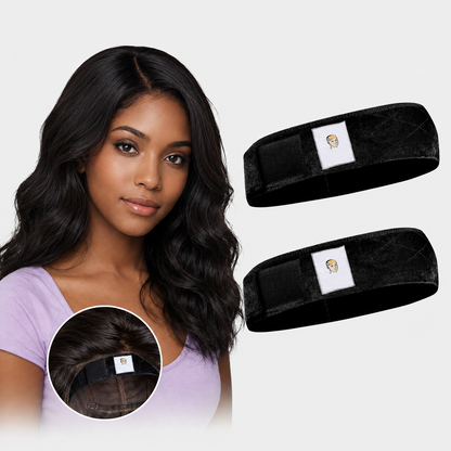 🔥LAST DAY BUY 1 GET 1 FREE🔥Limited-Time Special Offer Brown Black Wig Grip Band for Women Adjustable Headband