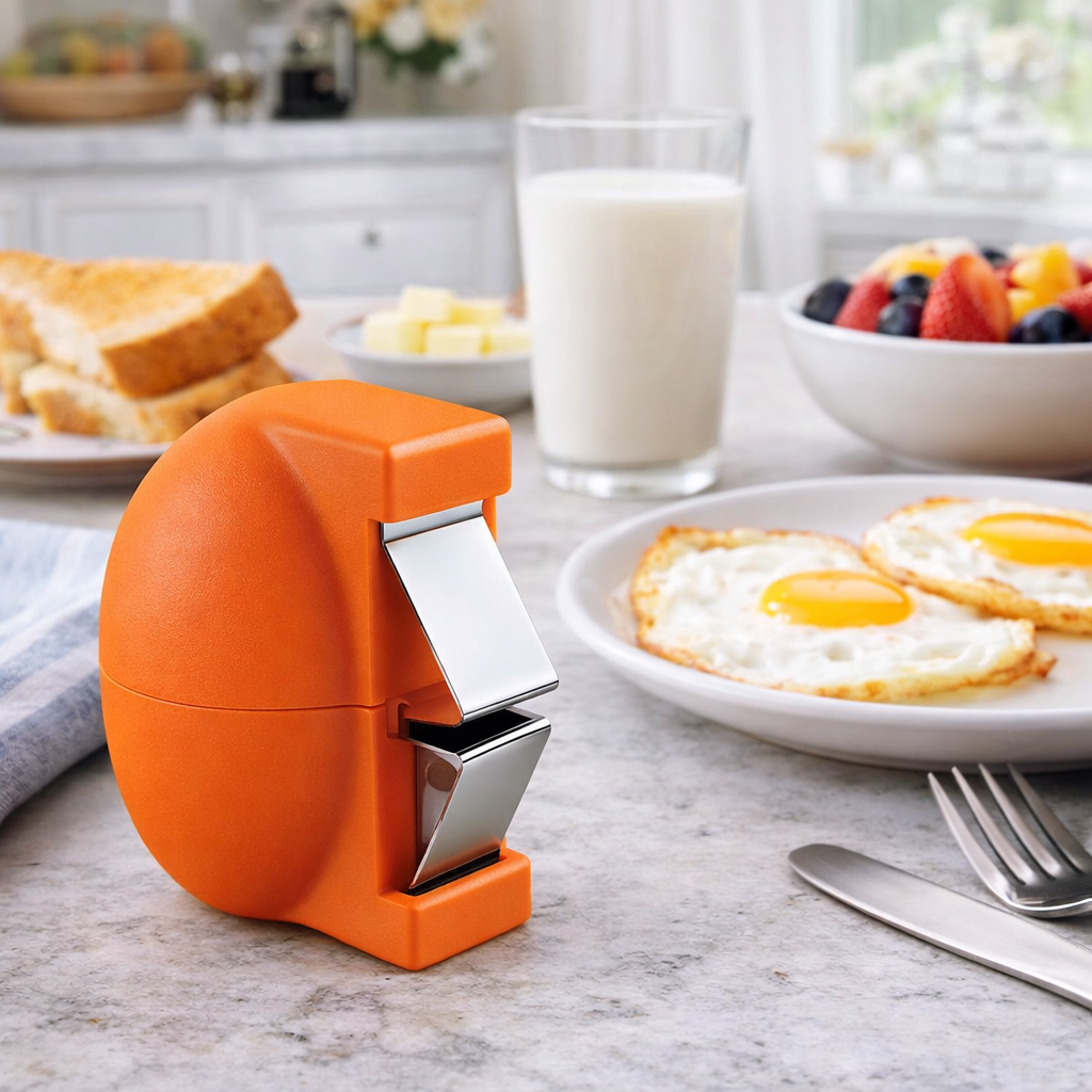 Beluvora® Stainless Steel Egg Cracker & Egg White Separator, Multifunctional Egg Opener Kitchen Tool for Baking, Cooking & Breakfast