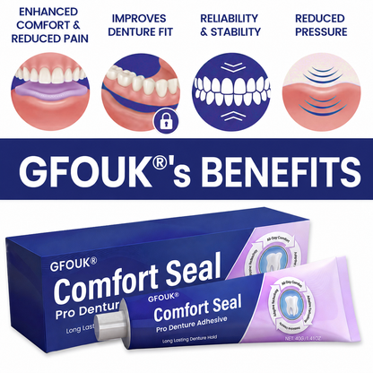 👩‍⚕️🏆 𝐎𝐟𝐟𝐢𝐜𝐢𝐚𝐥 𝐒𝐭𝐨𝐫𝐞 | GFOUK® Comfort Seal Pro Denture Adhesive
