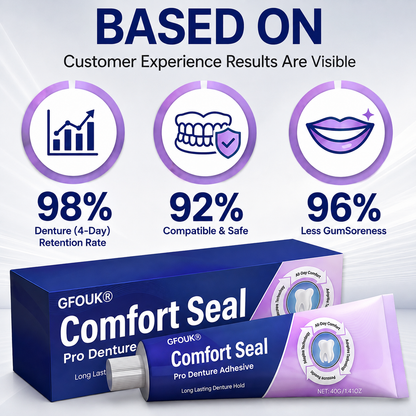 👩‍⚕️🏆 𝐎𝐟𝐟𝐢𝐜𝐢𝐚𝐥 𝐒𝐭𝐨𝐫𝐞 | GFOUK® Comfort Seal Pro Denture Adhesive