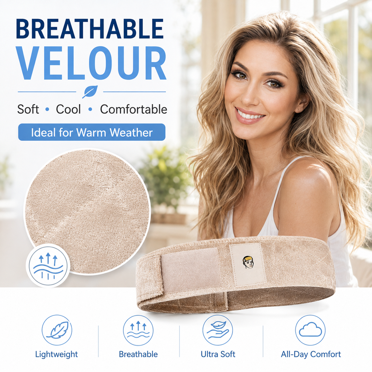 🔥LAST DAY BUY 1 GET 1 FREE🔥Limited-Time Special Offer Brown Black Wig Grip Band for Women Adjustable Headband