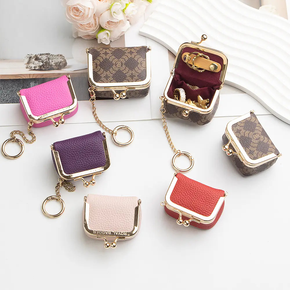 Classic Luxury ✨ Genuine Leather Mini Pouch - Stay Organized in Style! 👜 40K+ Happy Customers - Limited Stock!