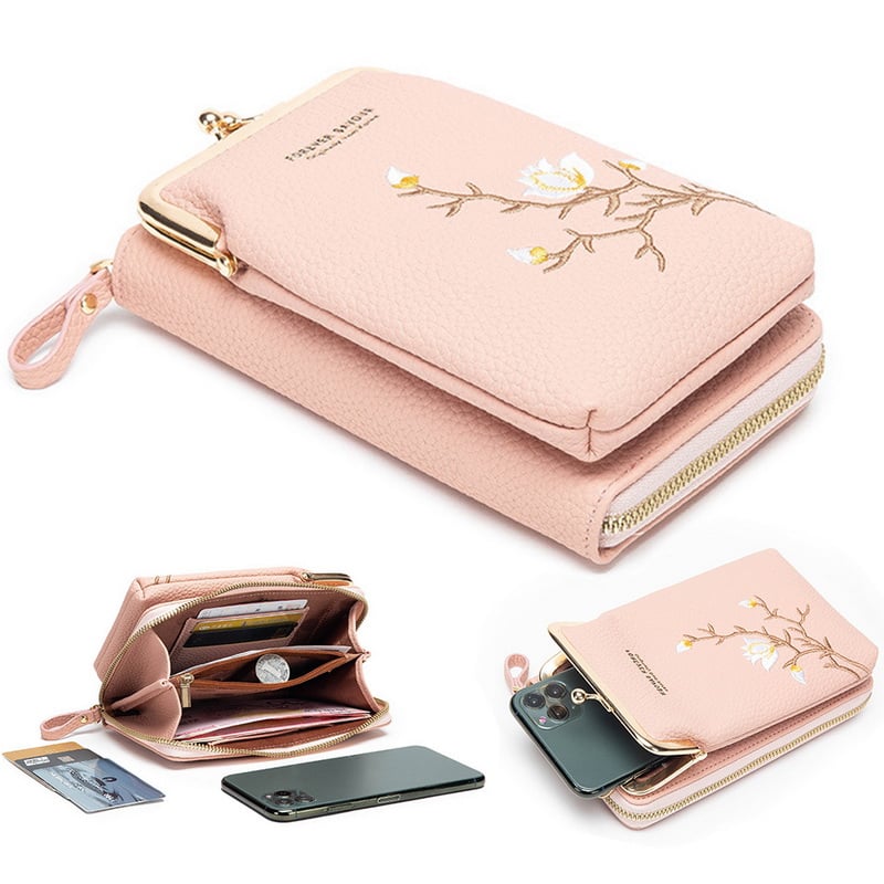 🔥Last Day 49% OFF 🎁Women Sling Cross-Body Wallet with Mobile Cell Phone Holder