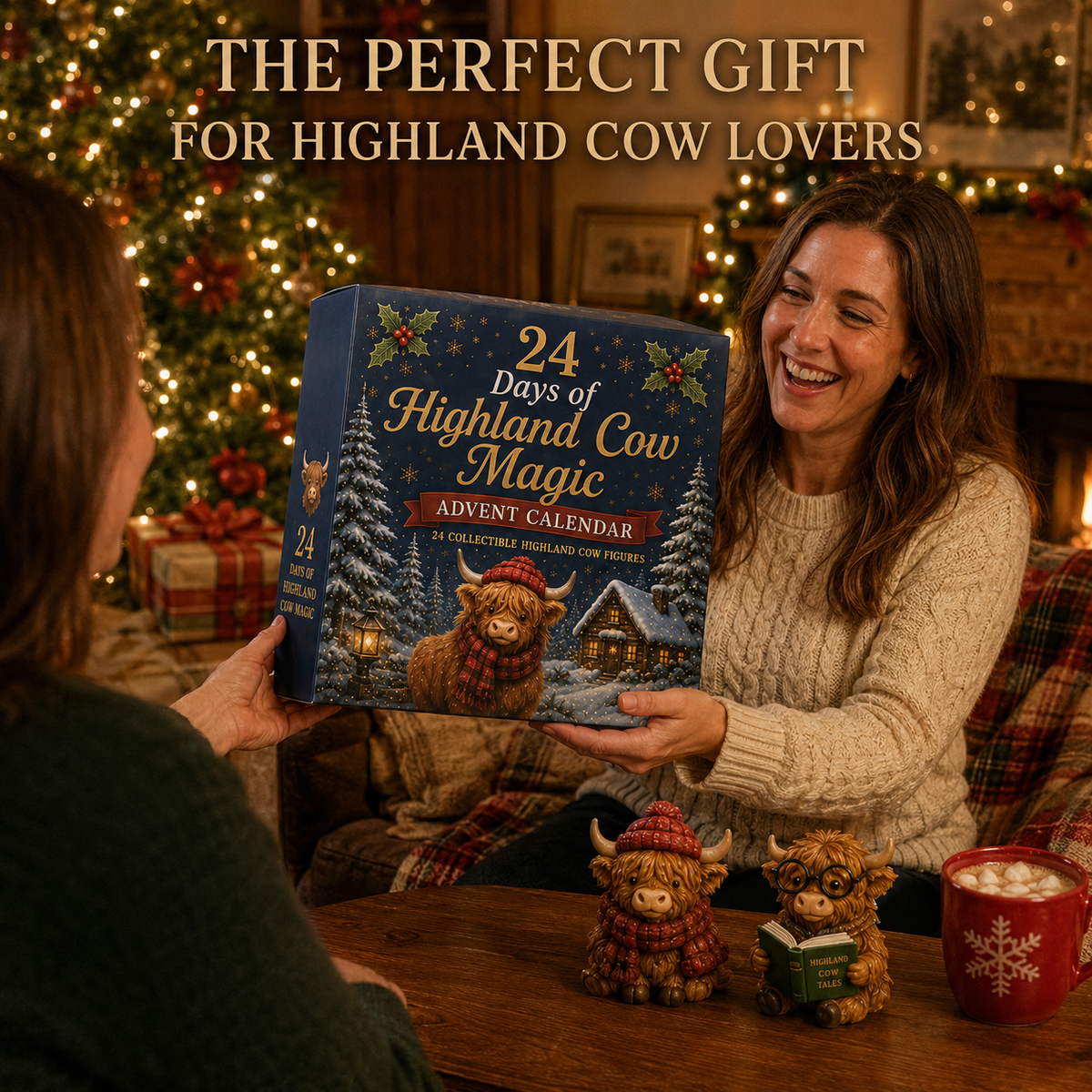 🔥Last Day 50% OFF - 24 Days of Highland Cow Advent Calendar