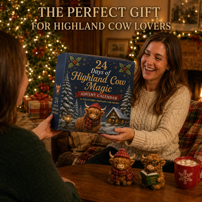 🔥Last Day 50% OFF - 24 Days of Highland Cow Advent Calendar