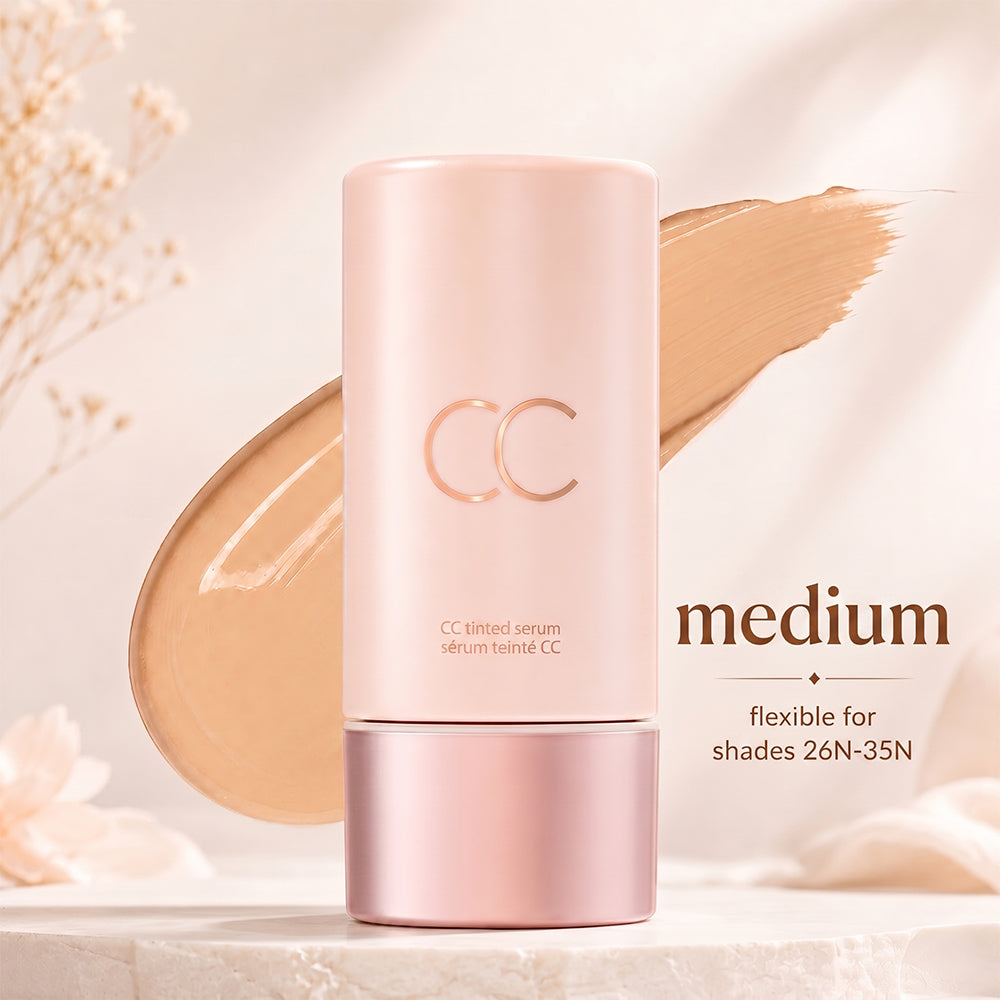 Summer Skin Set: CC color-correcting tinted serum + creaseless SPF 30 mineral setting powder