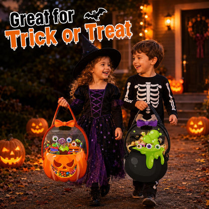 🔥Last Day 50% OFF - 🎃12/24/36Pcs Halloween Plastic Goodie Bags.