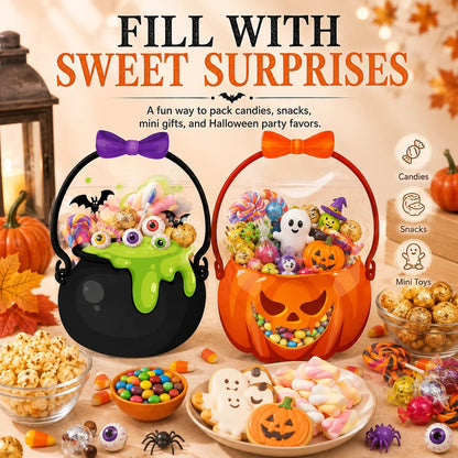 🔥Last Day 50% OFF - 🎃12/24/36Pcs Halloween Plastic Goodie Bags.