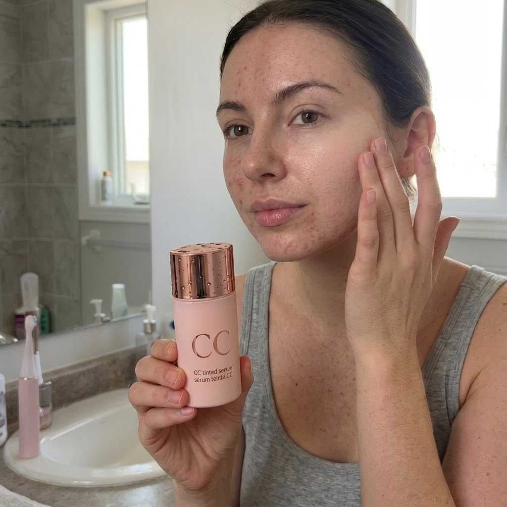 Summer Skin Set: CC color-correcting tinted serum + creaseless SPF 30 mineral setting powder