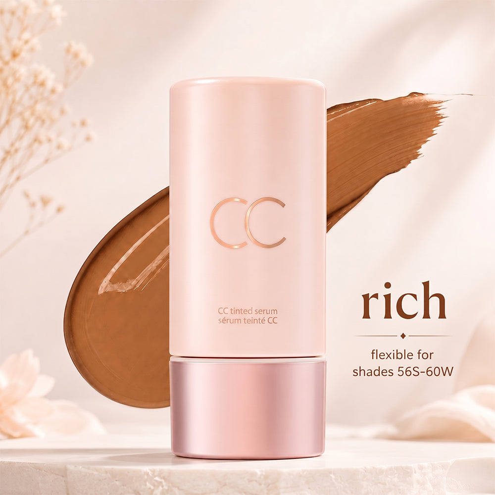 Summer Skin Set: CC color-correcting tinted serum + creaseless SPF 30 mineral setting powder