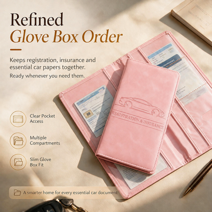 CAR DOCUMENT ORGANIZER 🚗 📄 Car Registration & Insurance Document Holder