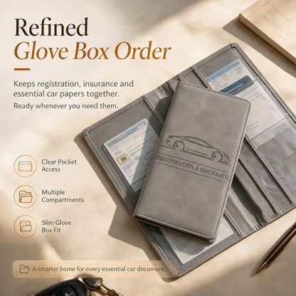 CAR DOCUMENT ORGANIZER 🚗 📄 Car Registration & Insurance Document Holder
