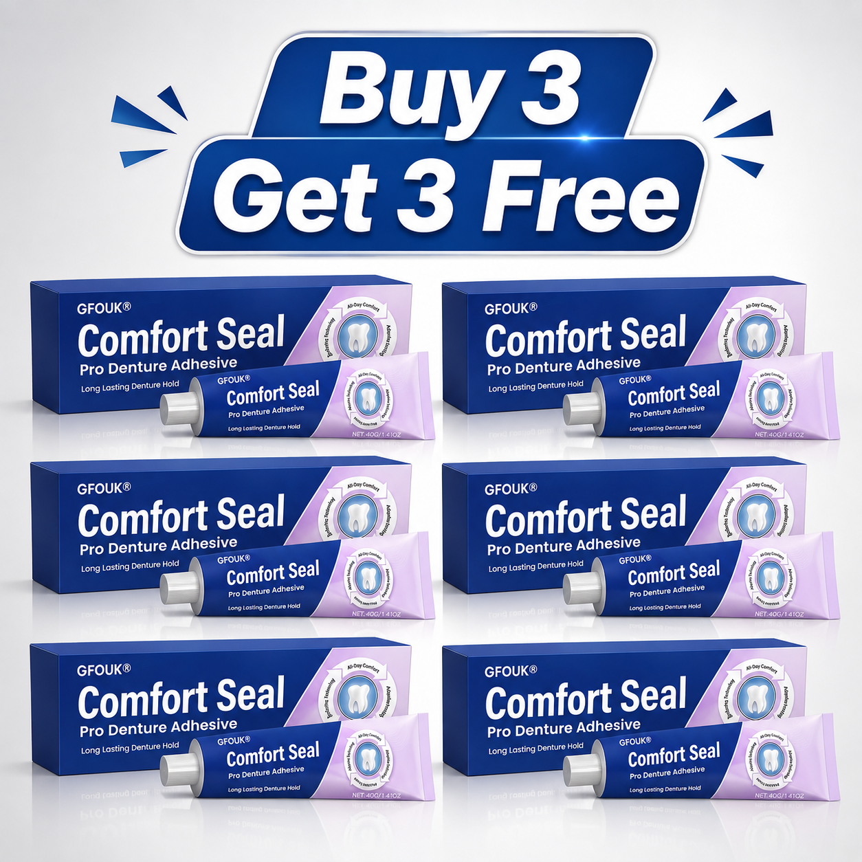 👩‍⚕️🏆 𝐎𝐟𝐟𝐢𝐜𝐢𝐚𝐥 𝐒𝐭𝐨𝐫𝐞 | GFOUK® Comfort Seal Pro Denture Adhesive