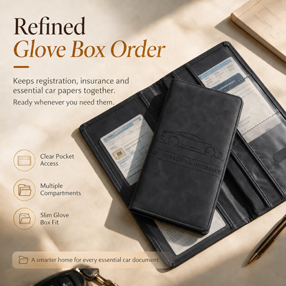 CAR DOCUMENT ORGANIZER 🚗 📄 Car Registration & Insurance Document Holder